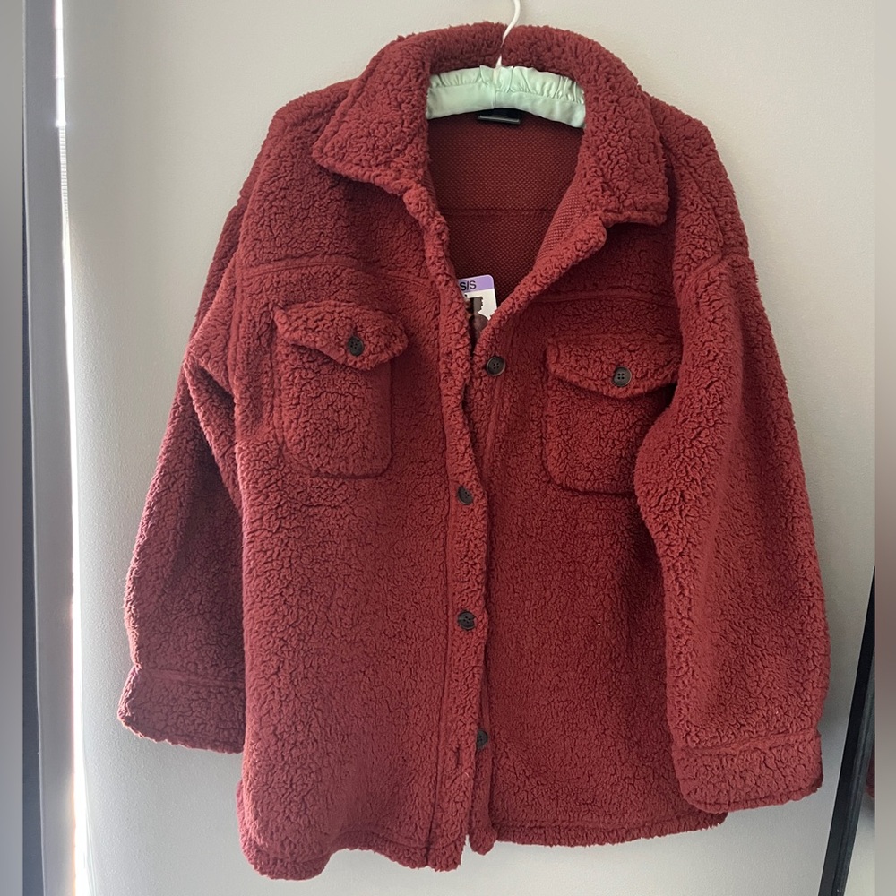 32 Degrees: Cozy Red Sherpa Jacket